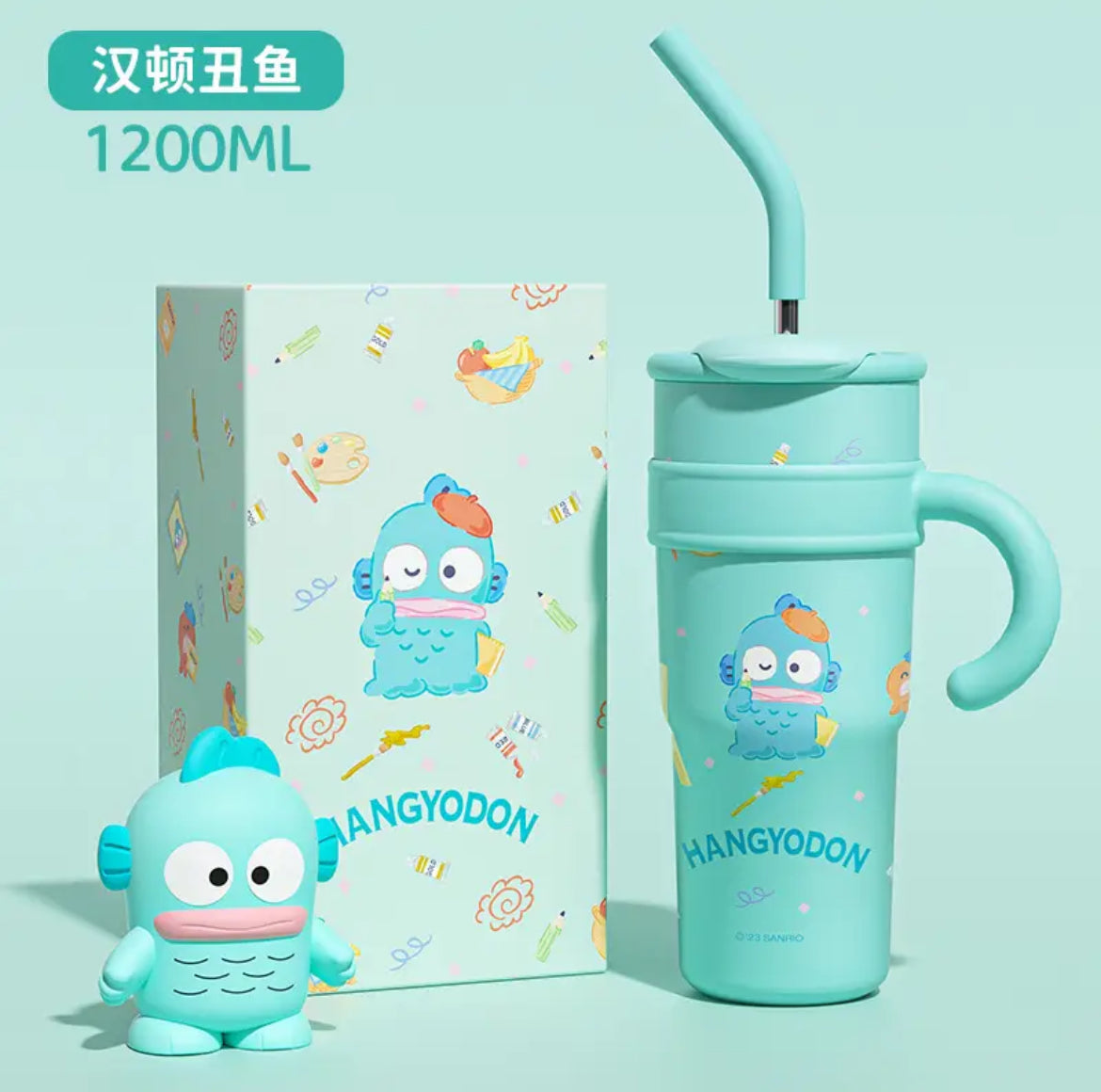 Kawaii Characters Detailed Tumbler Stanley Sticker Style Flask Cup - Bouquet Blossoms Shop