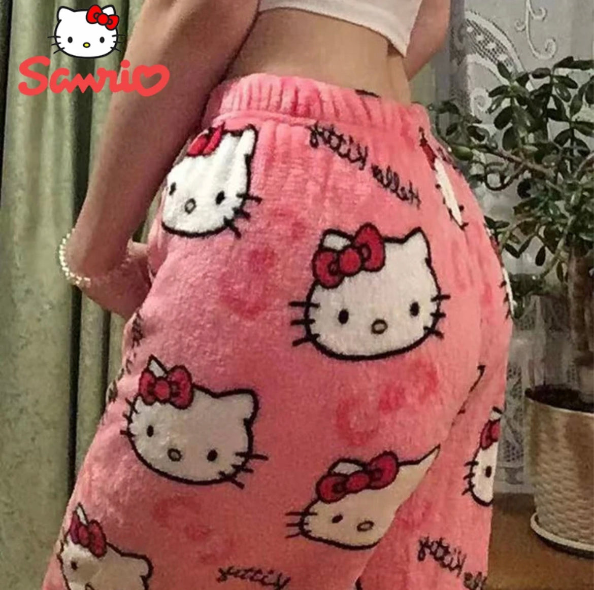 Kitty Kawaii Fleece Pjs Pyjamas (Normal, Christmas & Halloween Design) - Bouquet Blossoms Shop