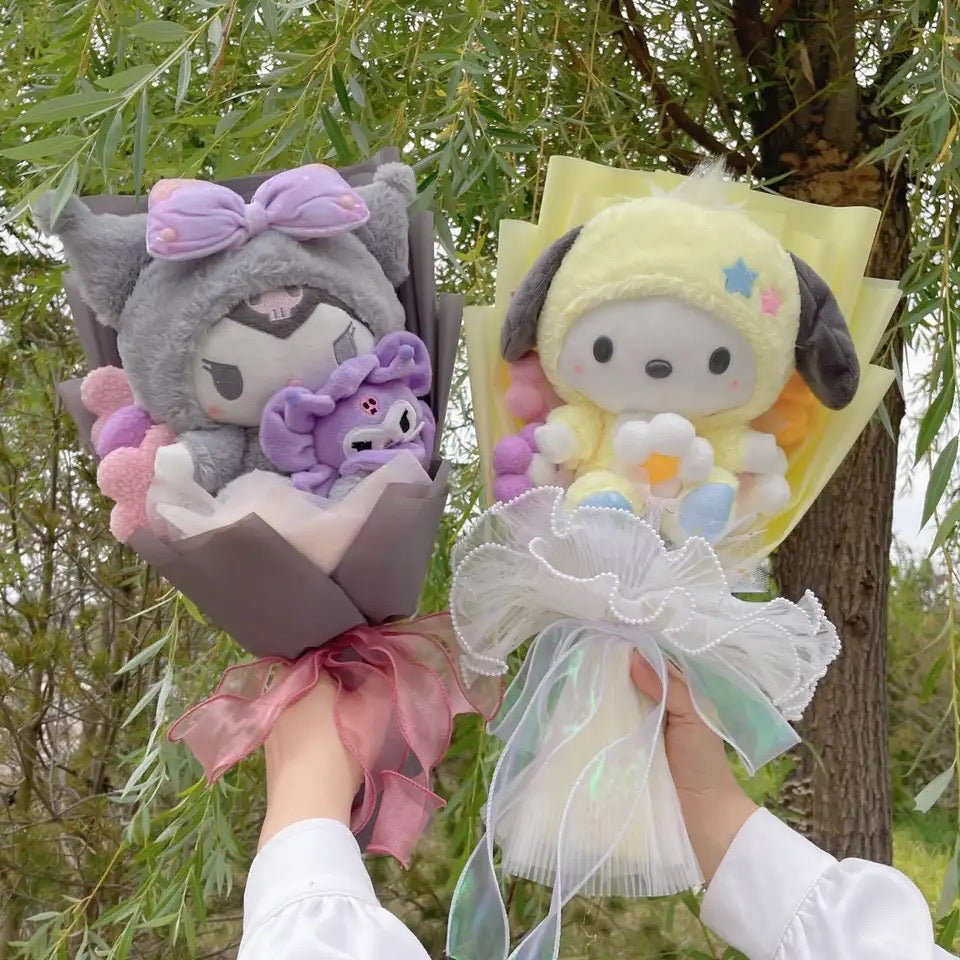 Kawaii Character Jumbo Plushie Flower Bouquets (5 Styles) - Bouquet Blossoms Shop