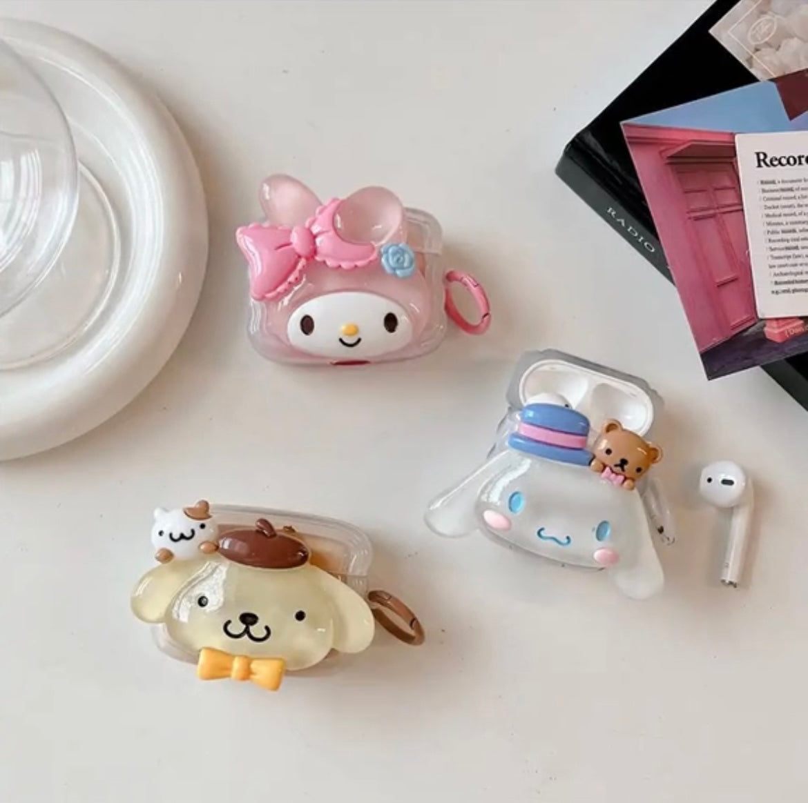 Kawaii Characters Jelly Airpod Cases - Bouquet Blossoms Shop