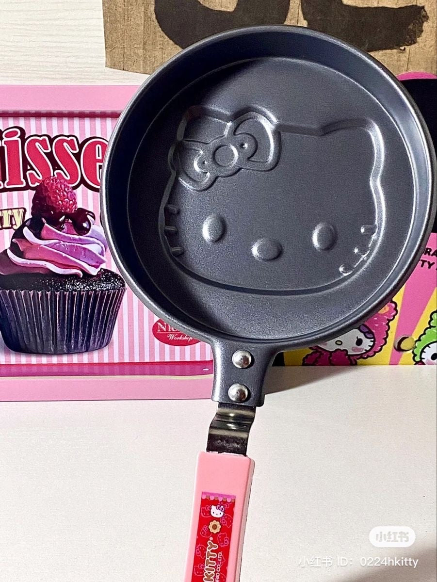 Kitty Kawaii Frying Pans (3 Shape Styles) - Bouquet Blossoms Shop