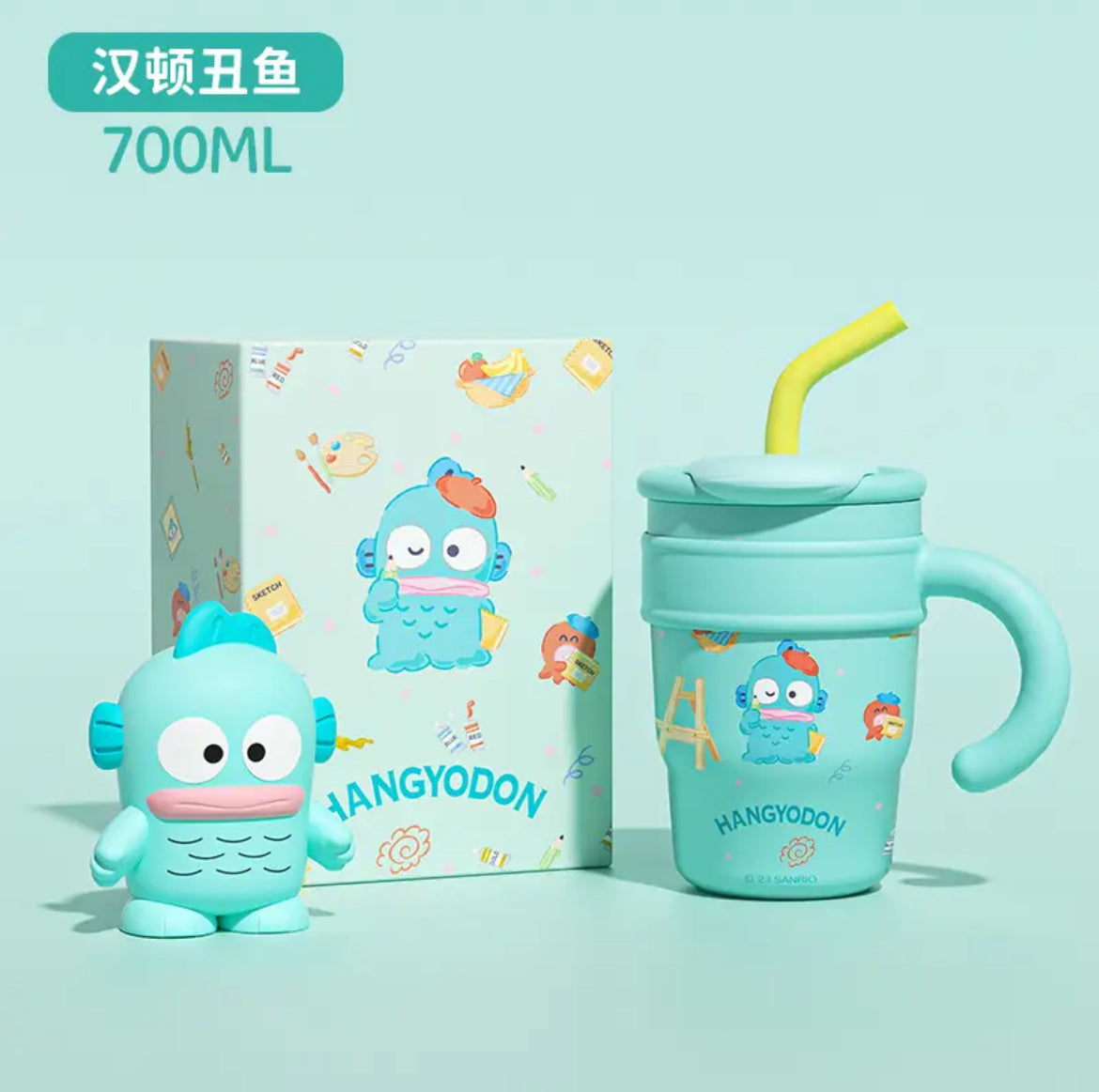 Kawaii Characters Detailed Tumbler Stanley Sticker Style Flask Cup - Bouquet Blossoms Shop