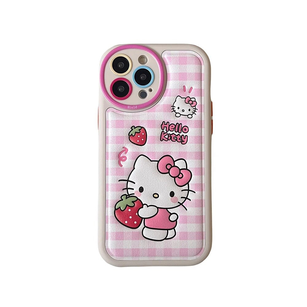 Kitty Kawaii Strawberry Phone Cases - Bouquet Blossoms Shop