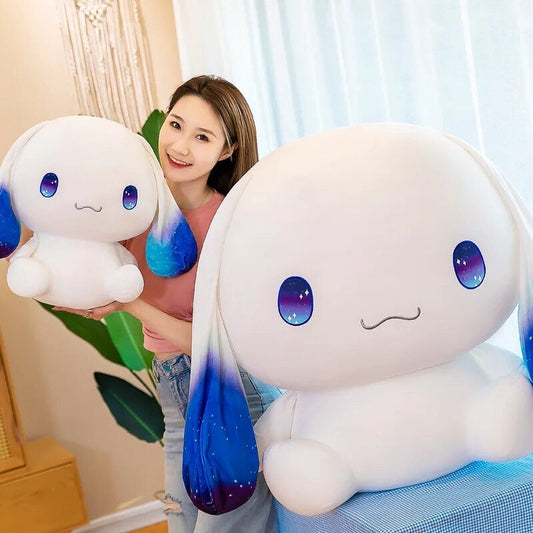 Kawaii Cinna Small & Large Jumbo Sized Blue Plushie - Bouquet Blossoms Shop