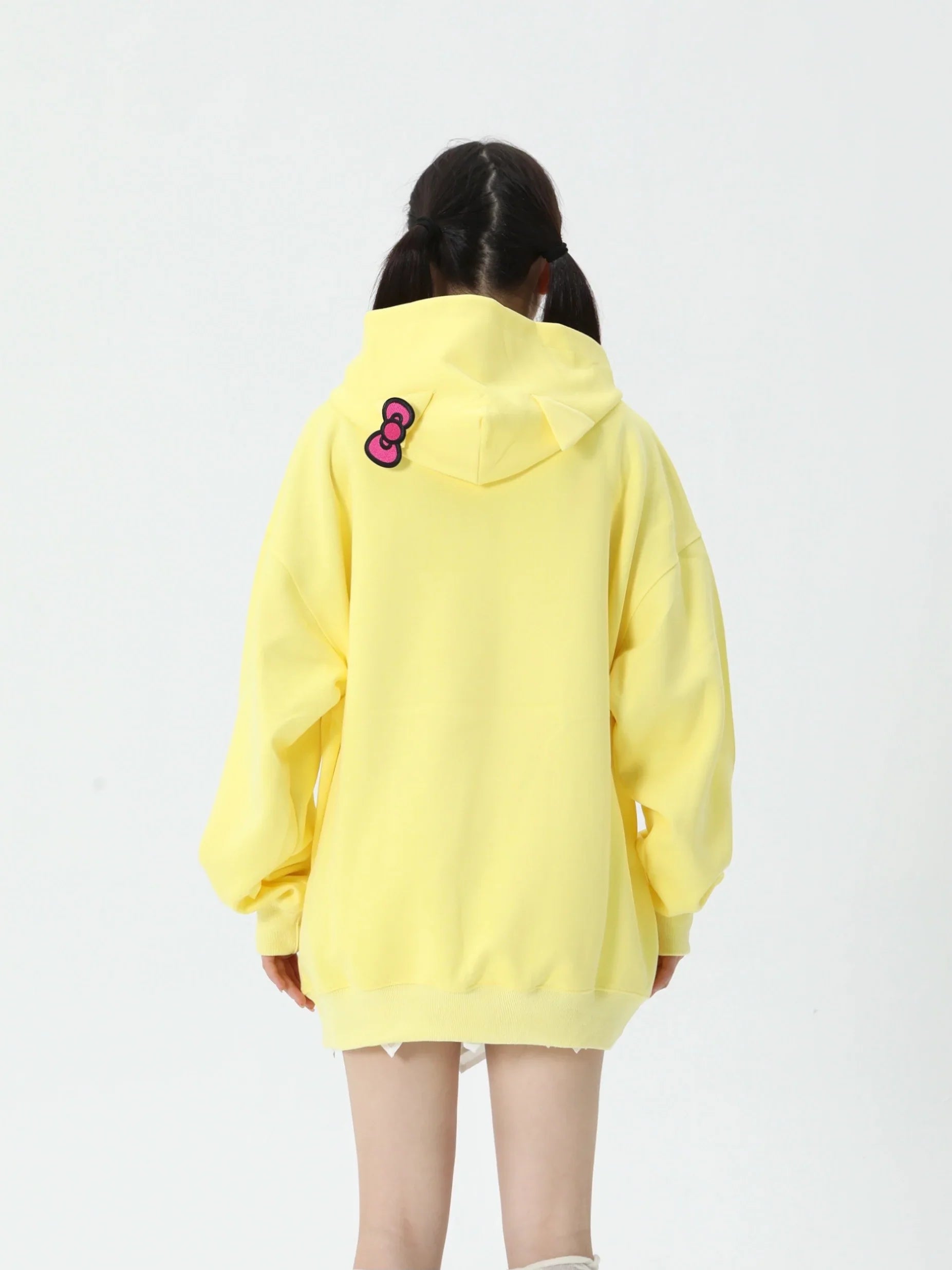 Kawaii Kitty and Daniel Oversized Hoodies (3 Colours) - Bouquet Blossoms Shop