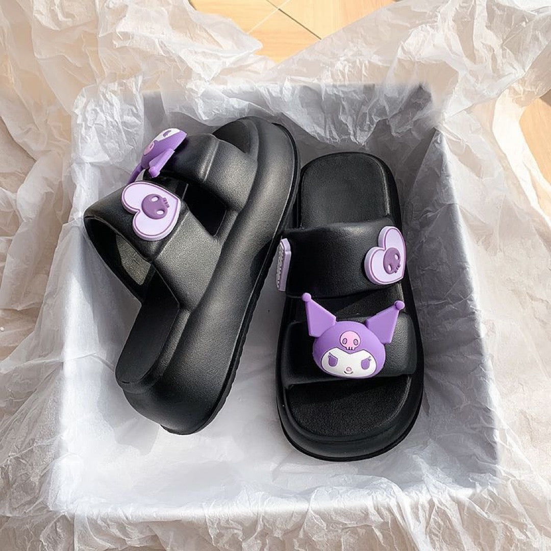 Kawaii Characters Double Band Sandal Shoe Slippers - Bouquet Blossoms Shop