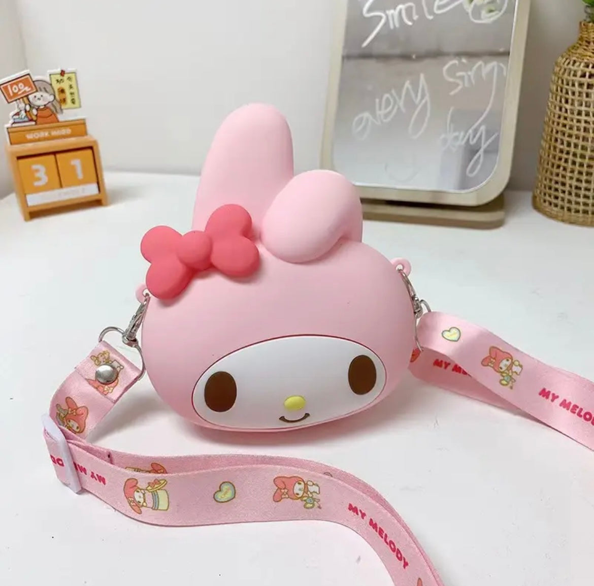 Kawaii Character Silicone Crossbody Bag - Bouquet Blossoms Shop