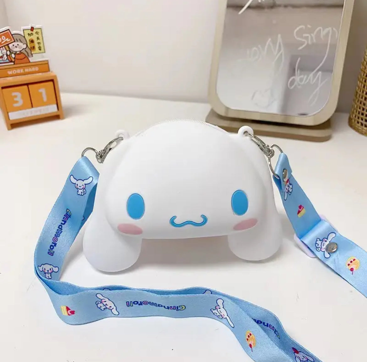 Kawaii Character Silicone Crossbody Bag - Bouquet Blossoms Shop