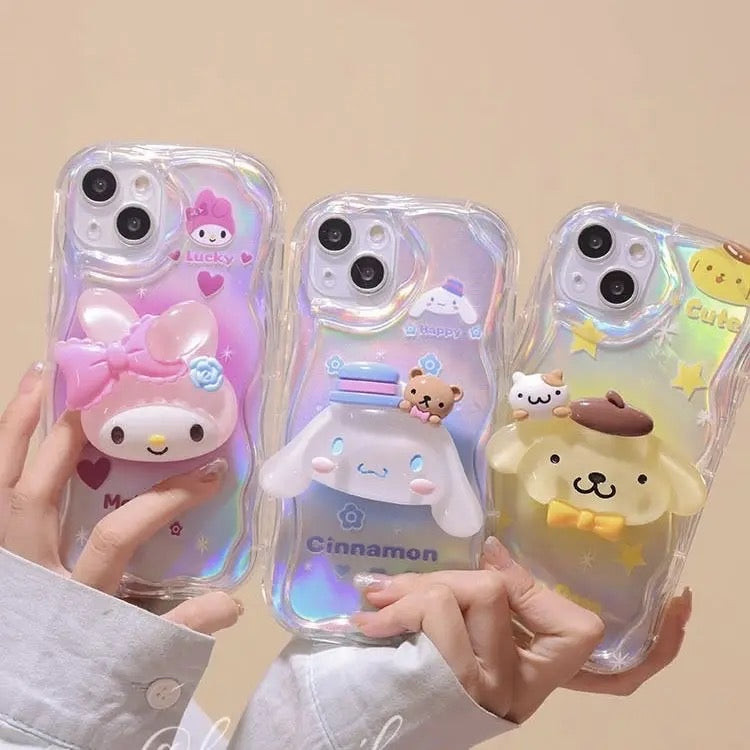 Kawaii Character Jelly Phone Cases - Bouquet Blossoms Shop