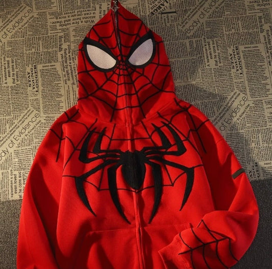 Superhero Web Zip Up Hoodie (3 Styles) - Bouquet Blossoms Shop