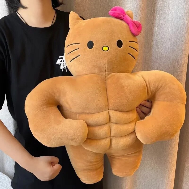 Kawaii Character Buff Muscle Plushies - Bouquet Blossoms Shop