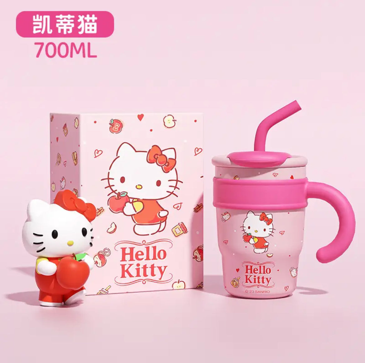 Kawaii Characters Detailed Tumbler Stanley Sticker Style Flask Cup - Bouquet Blossoms Shop