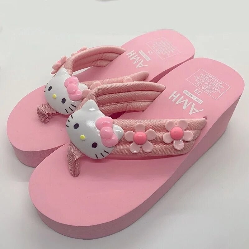 Kitty Kawaii Platform Shoe Slippers (4 Styles) - Bouquet Blossoms Shop