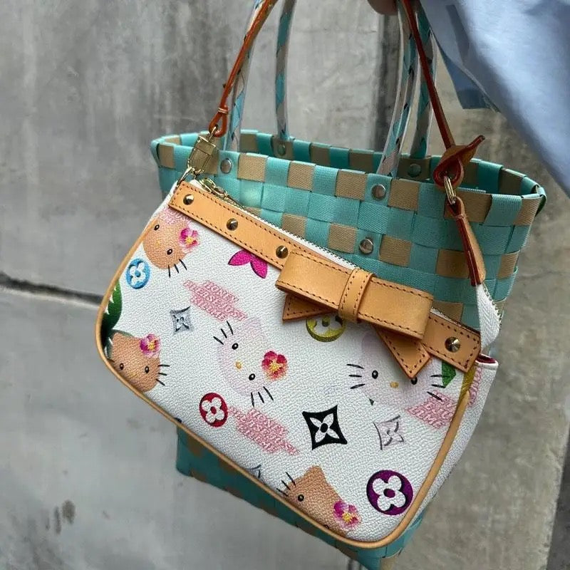 Kitty Kawaii LV Style Hand Bag - Bouquet Blossoms Shop