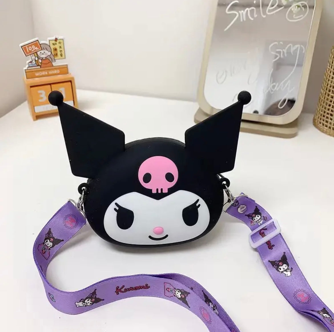 Kawaii Character Silicone Crossbody Bag - Bouquet Blossoms Shop