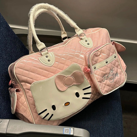 Kitty Kawaii Y2K Travel
Bag - Light Pink - Bouquet Blossoms Shop