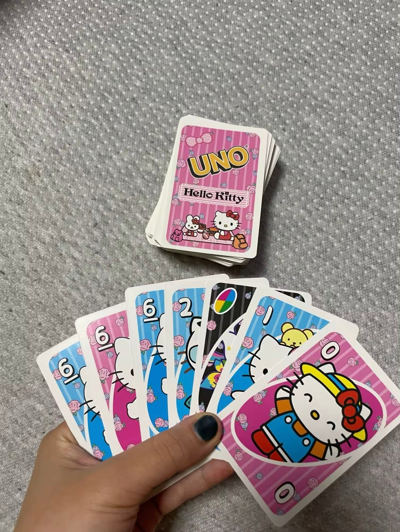 Kawaii Kitty Characters Uno Game Cards Set - Bouquet Blossoms Shop