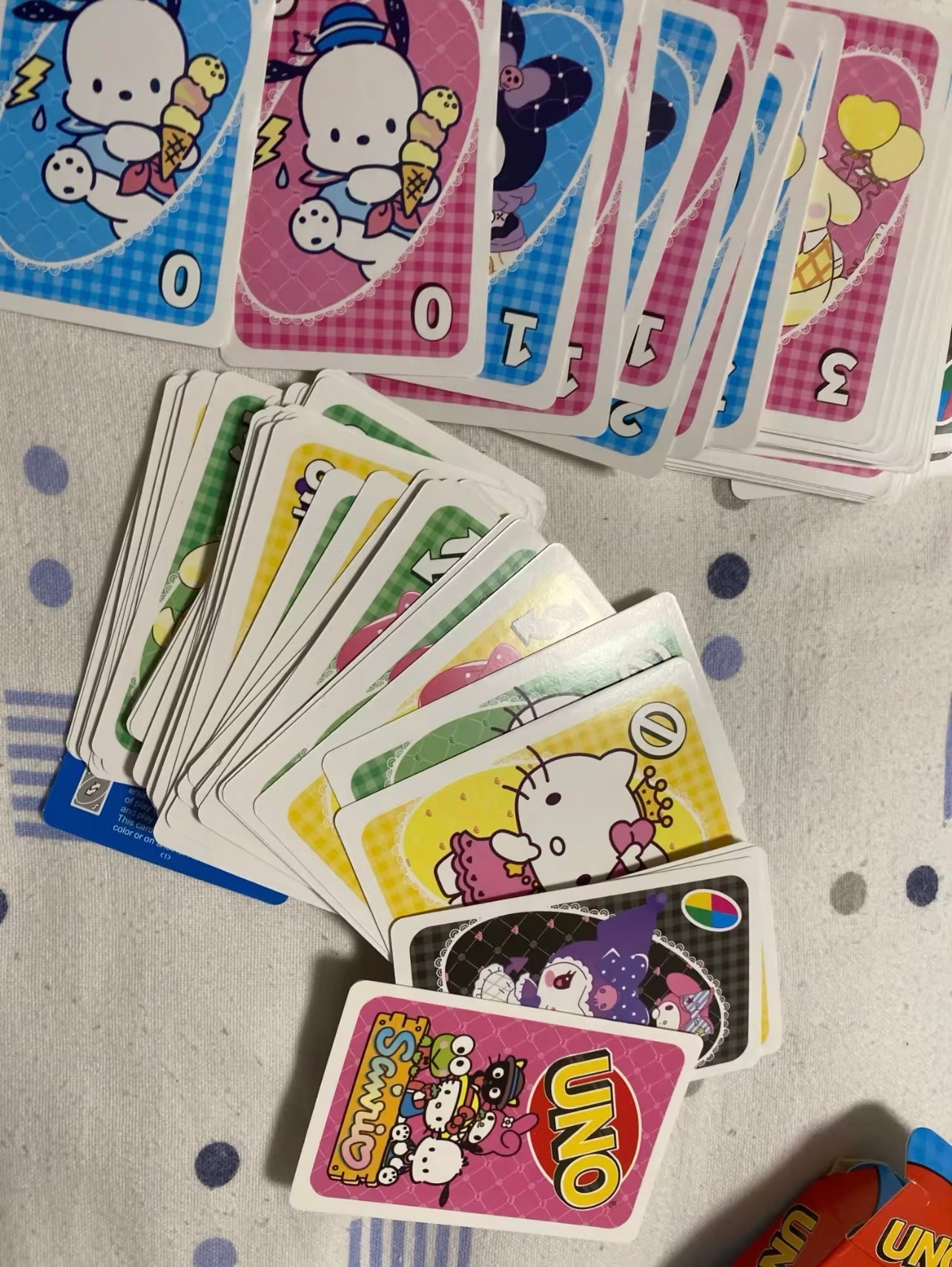 Kawaii Kitty Characters Uno Game Cards Set - Bouquet Blossoms Shop