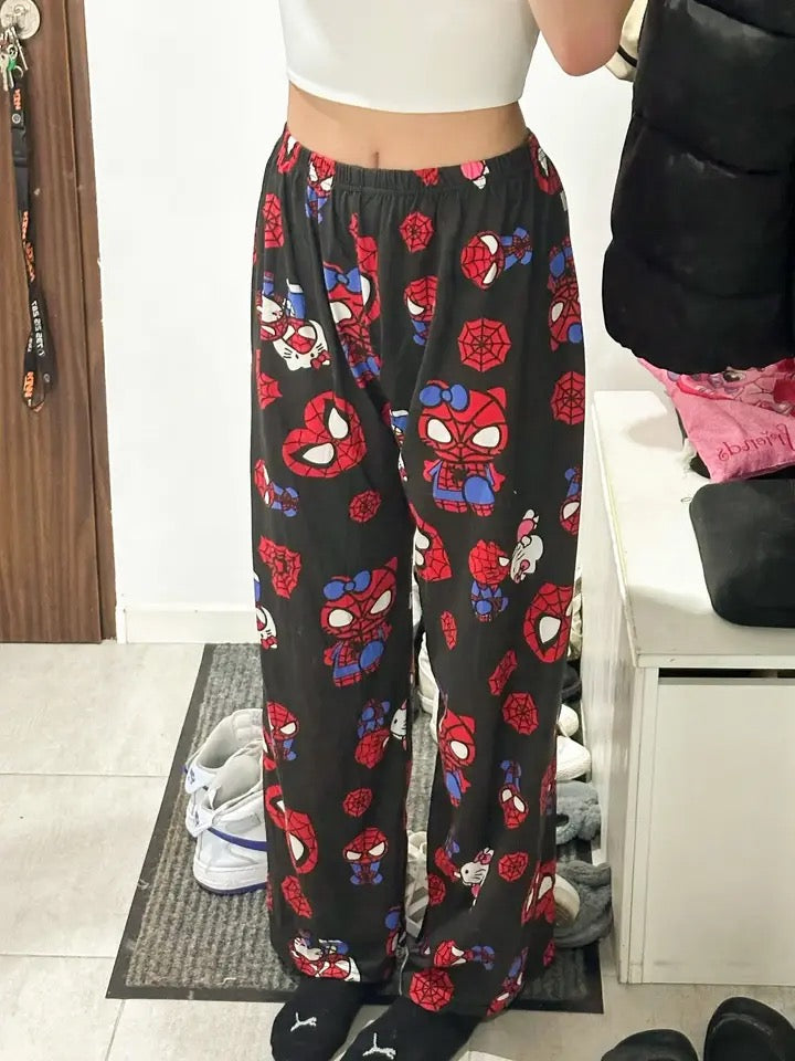 Kitty Kawaii x Spidey Pyjama Pjs Bottom Pants (4 Styles) - Bouquet Blossoms Shop