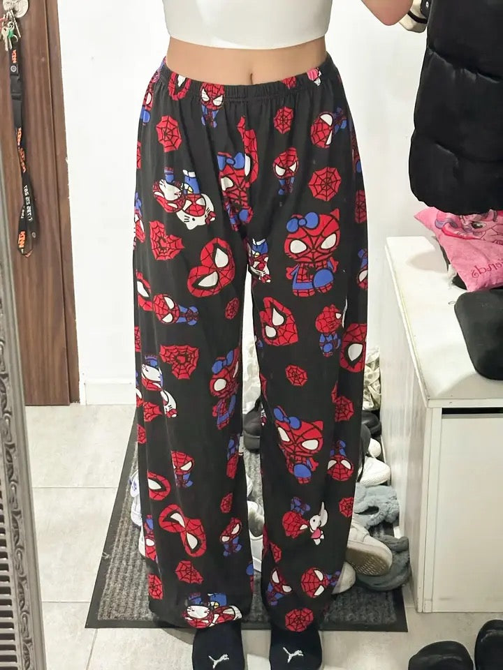 Kitty Kawaii x Spidey Pyjama Pjs Bottom Pants (4 Styles) - Bouquet Blossoms Shop