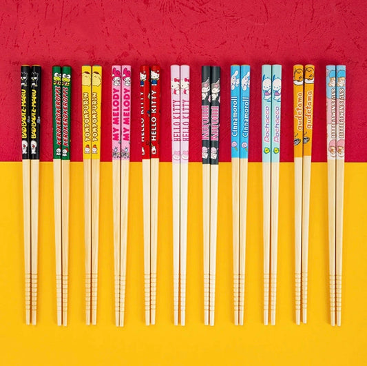 Kawaii Character Colourful Named Chopsticks - Bouquet Blossoms Shop