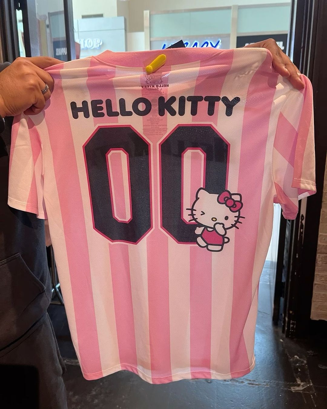 Kitty Kawaii Pink Football Soccer Sports Jersey Shirt Top