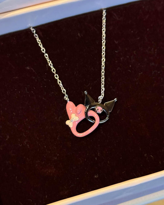 My Melo x Kuro Kawaii Besties Best friend Link Necklace