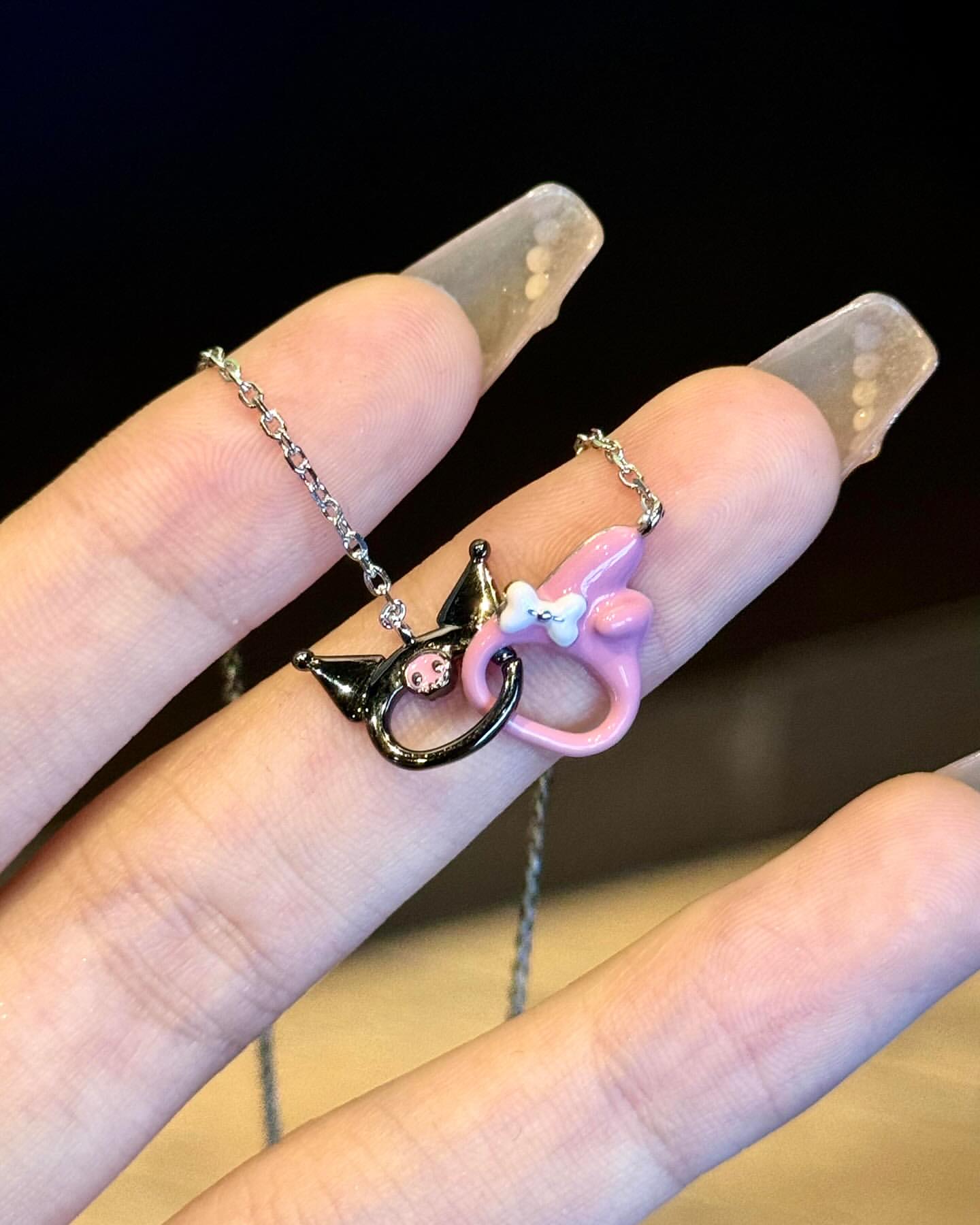 My Melo x Kuro Kawaii Besties Best friend Link Necklace