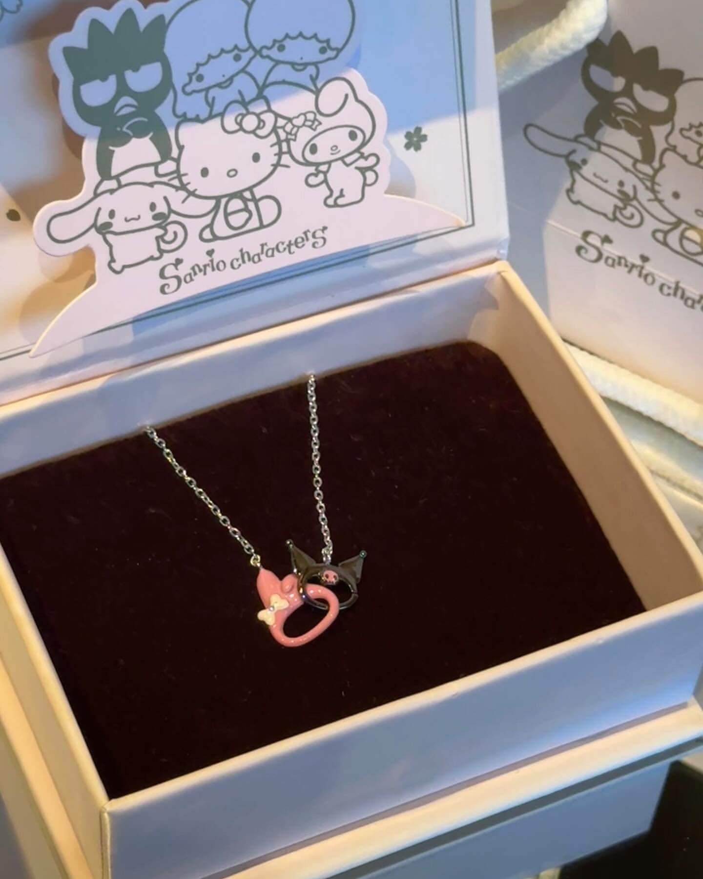 My Melo x Kuro Kawaii Besties Best friend Link Necklace