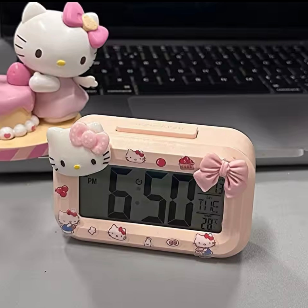 Kitty Kawaii Pink Alarm Clock