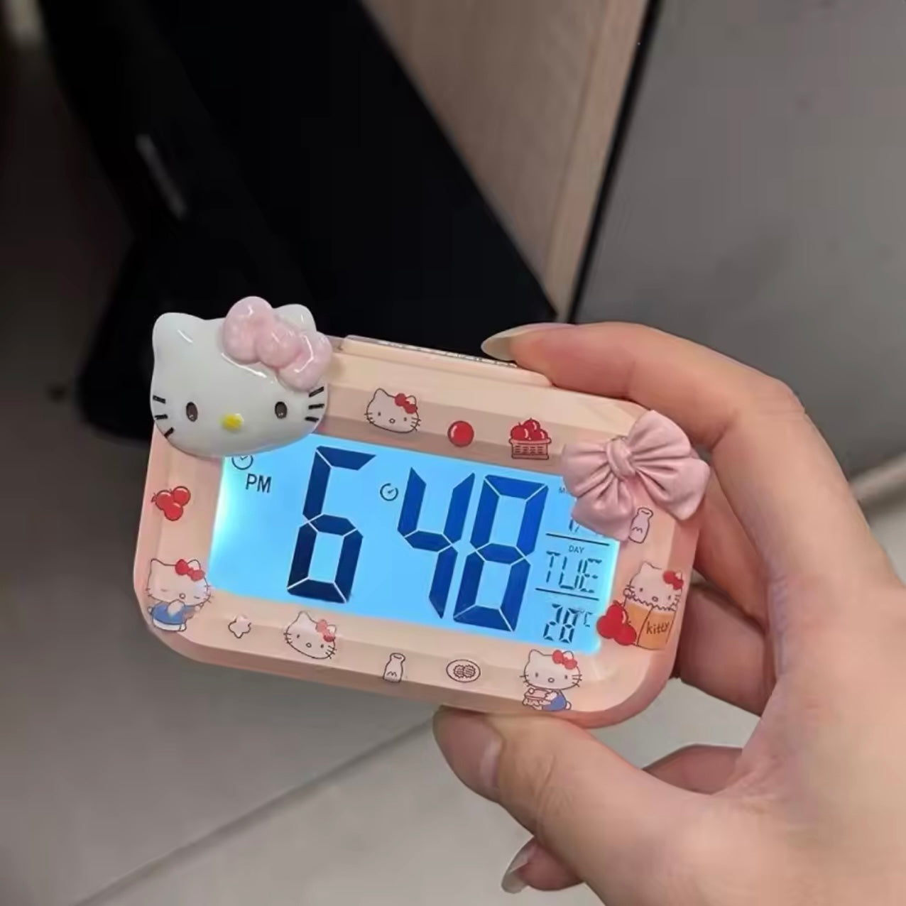 Kitty Kawaii Pink Alarm Clock