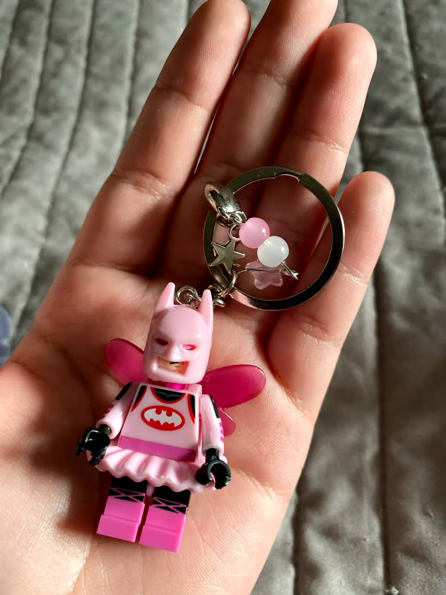 Pink Girlboss Fairy Keychain