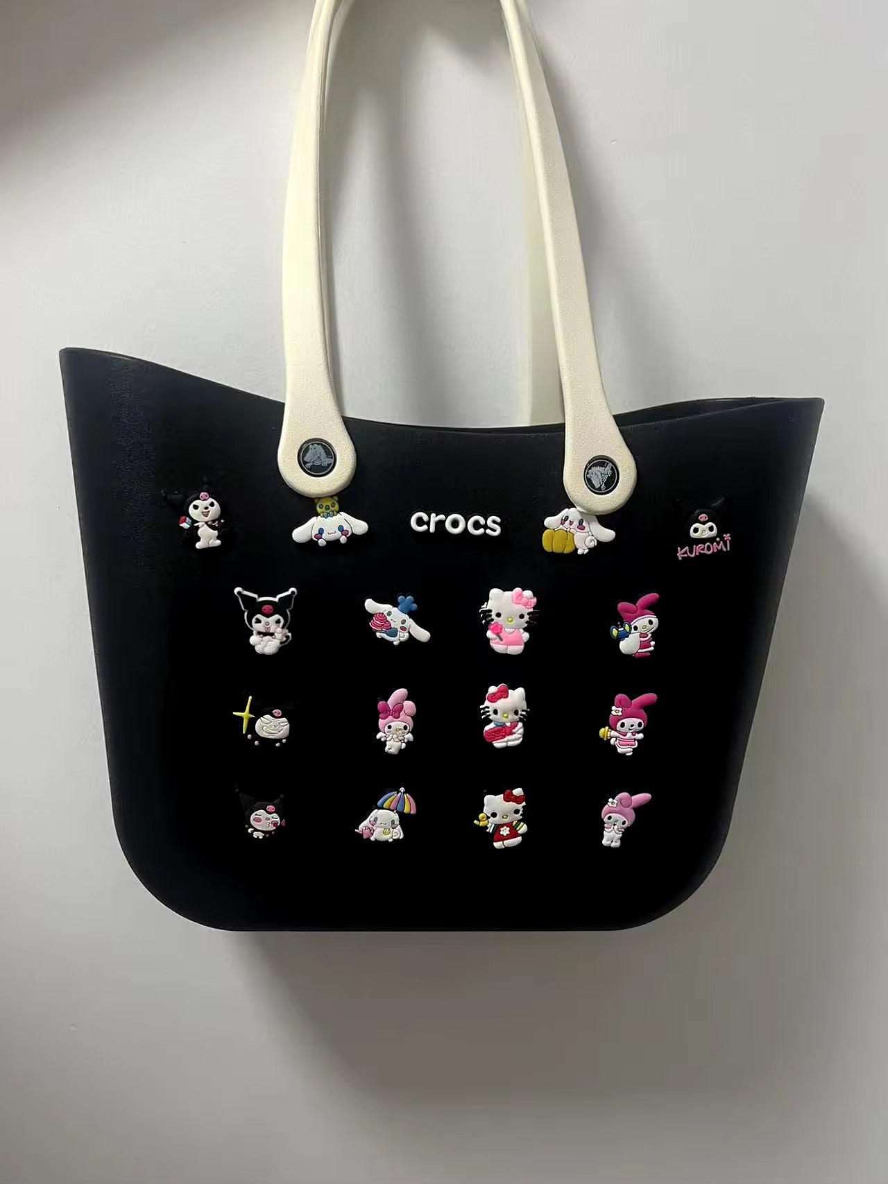 Kawaii Character Crocs Shoulder Tote Bag