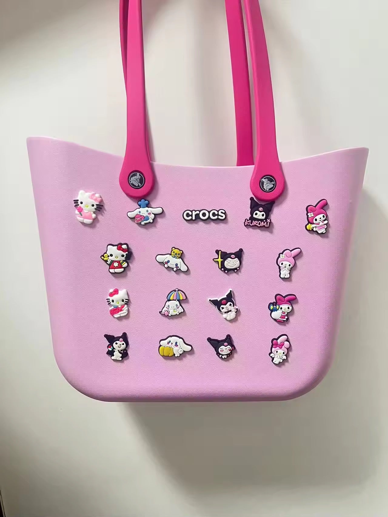 Kawaii Character Crocs Shoulder Tote Bag