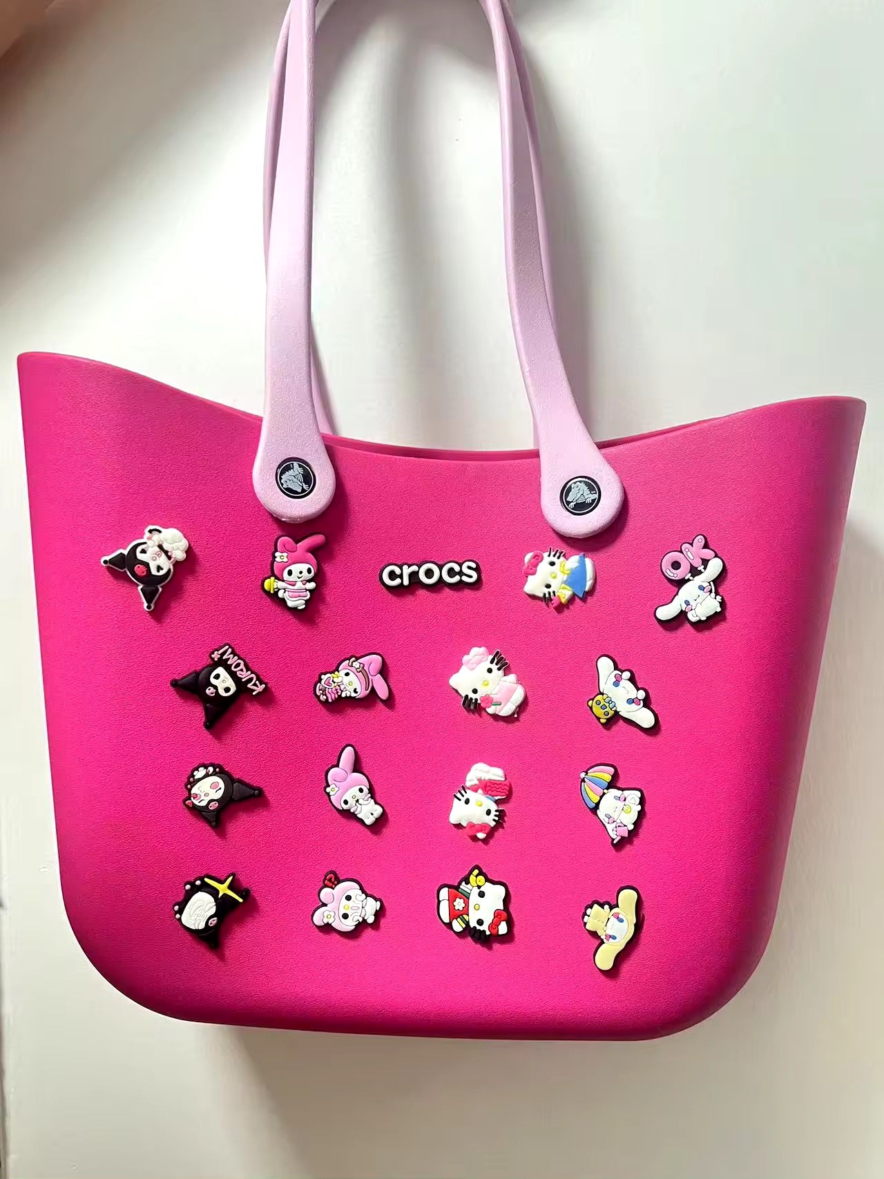 Kawaii Character Crocs Shoulder Tote Bag