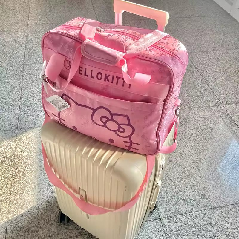 Kitty Kawaii Pink Detailed Travel Bag