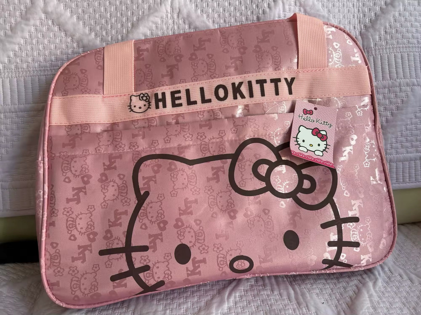 Kitty Kawaii Pink Detailed Travel Bag