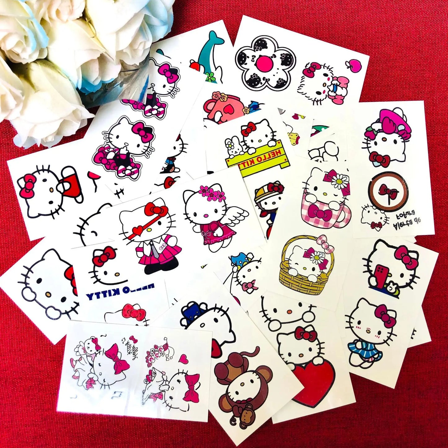 Kawaii Character Temporary Waterproof Tattoo Stickers (30 Pcs)