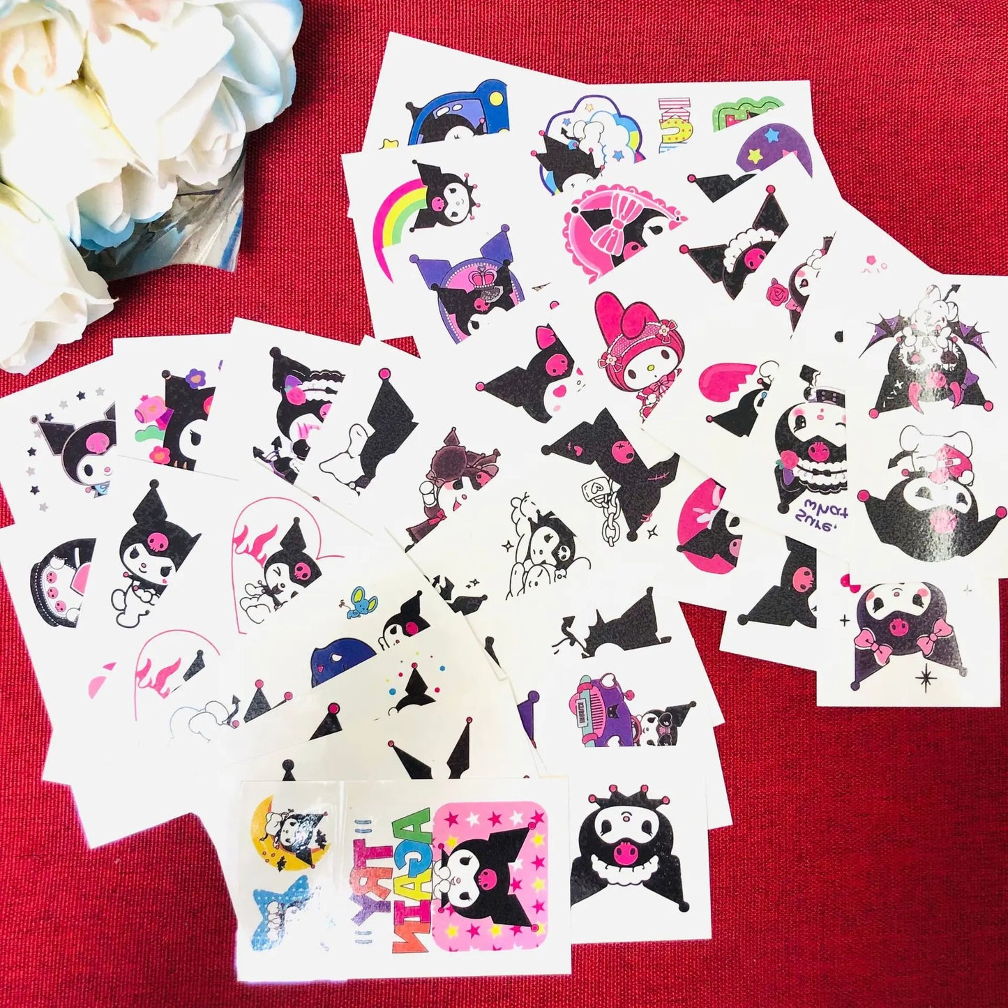 Kawaii Character Temporary Waterproof Tattoo Stickers (30 Pcs)